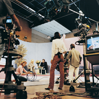 Local area book marketing can focus on metropolitan TV stations or small local TV stations where authors are a big story.