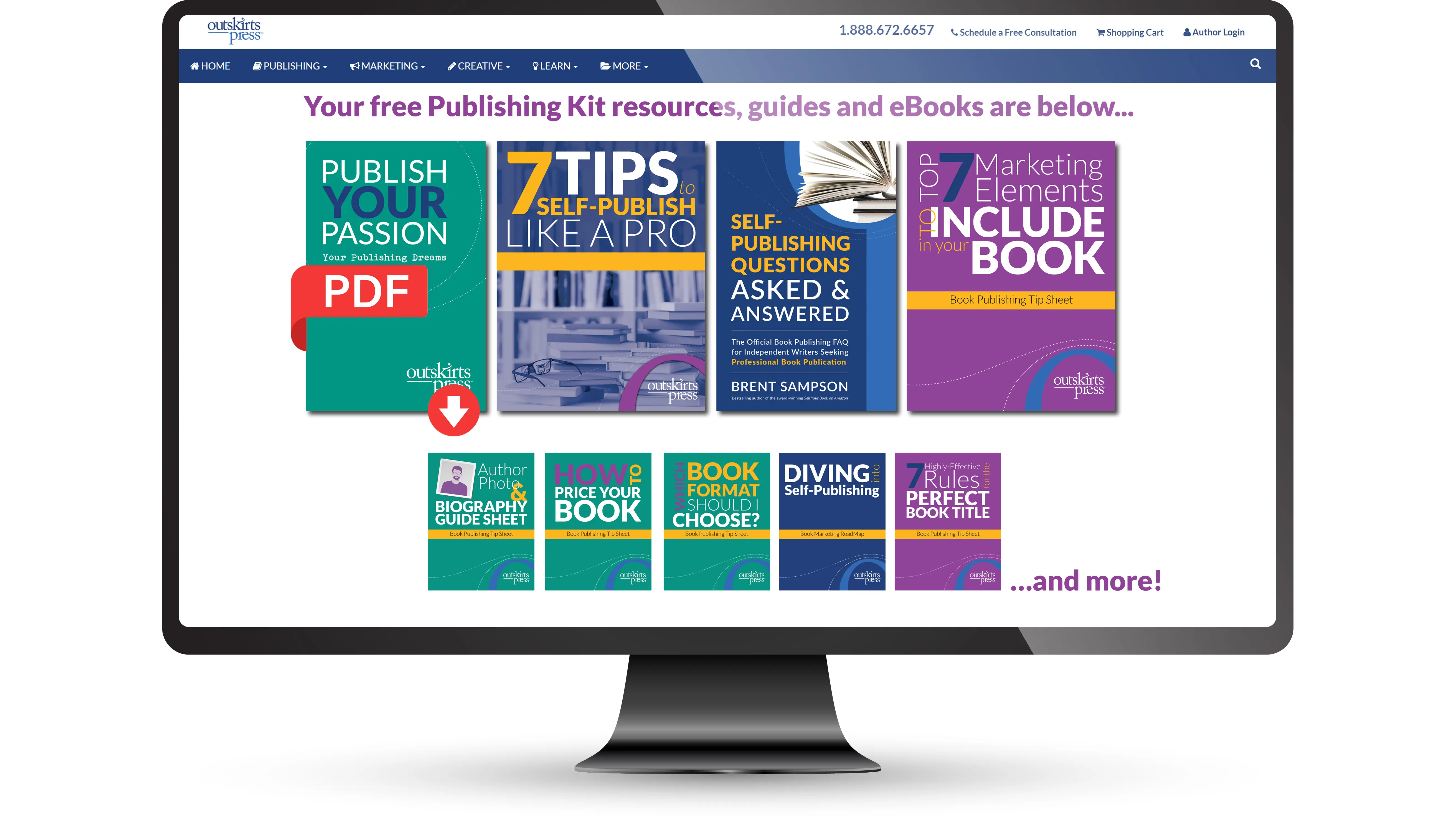 Get free self-publishing help and resources in the Outskirts Press Publishing Kit.