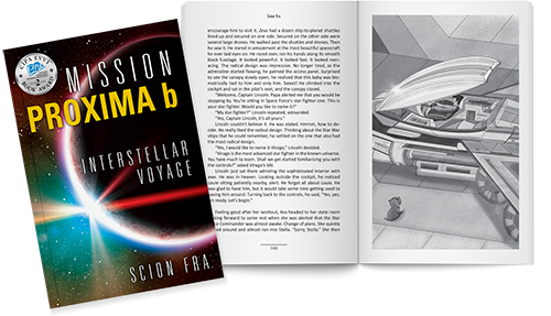 Mission Proxima b cover and professionally designed interior
