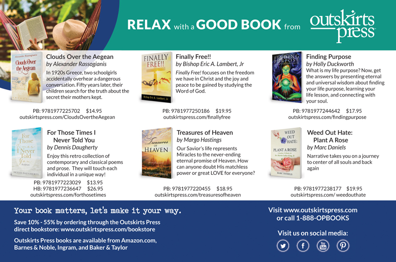 Outskirts Press Spirituality & Health Magazine Co-Op Ad for Self Publishing Authors.