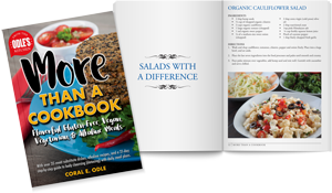 Standard book layout example for a self-published cookbook.