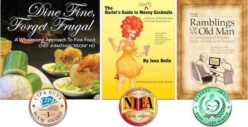 Award-winning, self-published cookbooks by Outskirts Press independent authors and writers.