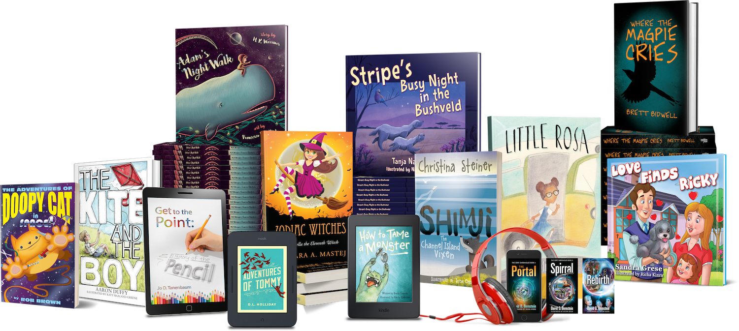 Self-published children’s genre books by independent authors and writers.