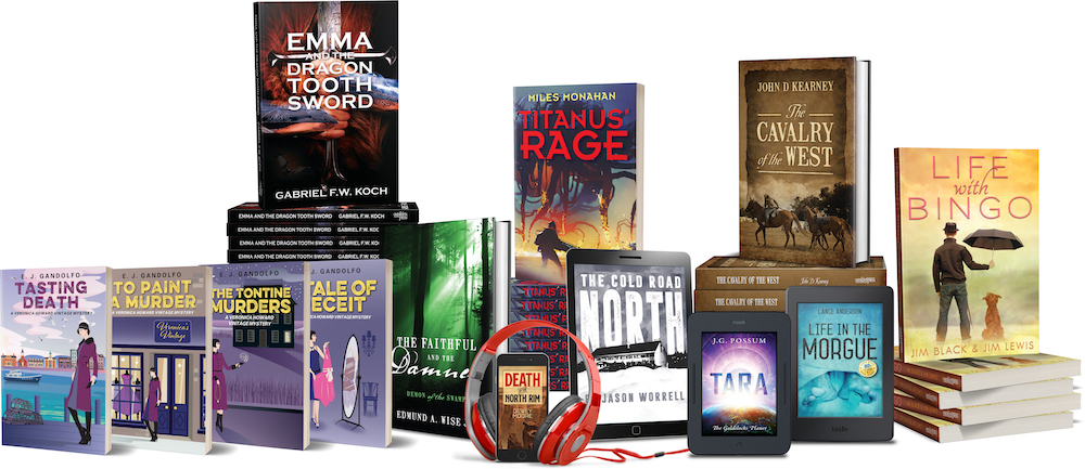 Self-published fiction genre books by independent authors and writers.