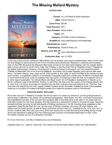 The Missing Mallard Mystery One Sheet